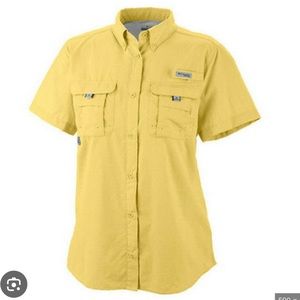 COLUMBIA women’s Bahamas short sleeve vended fishing shirt 👚 S